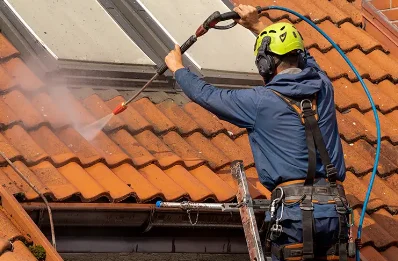 Démoussage et hydrofuge de toiture à Tréflévénez